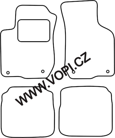 Autokoberce Audi A3 1997 - 2003 Colorfit (205)